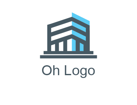 abstract building architecture logo