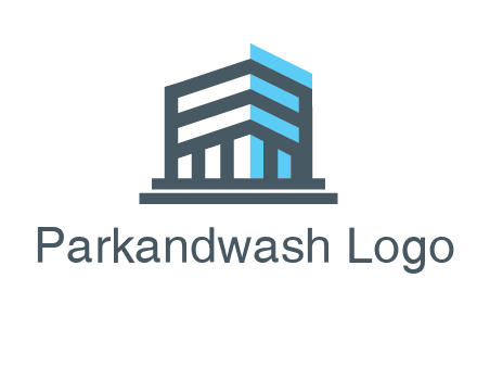 abstract building architecture logo