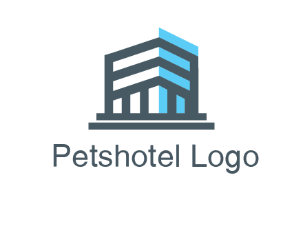 abstract building architecture logo