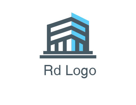abstract building architecture logo