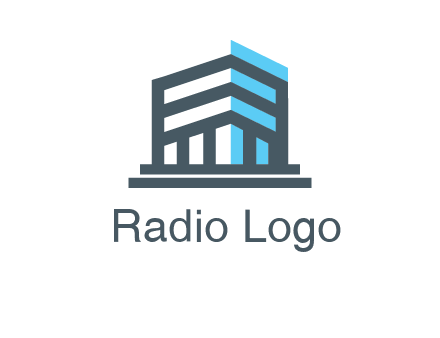 abstract building architecture logo