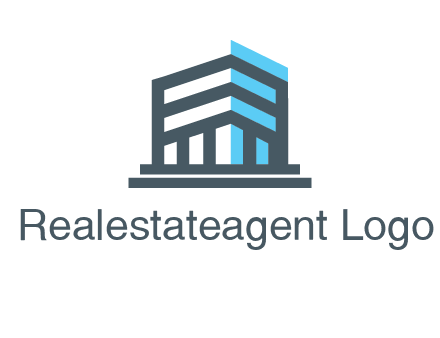 abstract building architecture logo