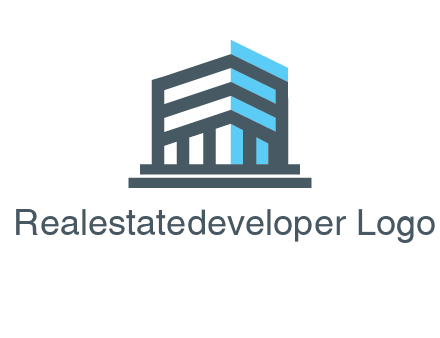abstract building architecture logo
