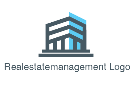 abstract building architecture logo