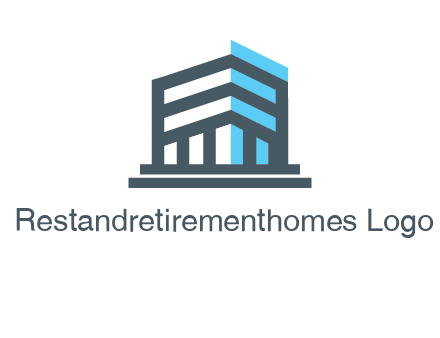 abstract building architecture logo