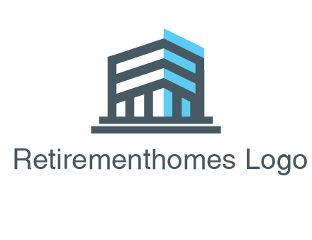 abstract building architecture logo