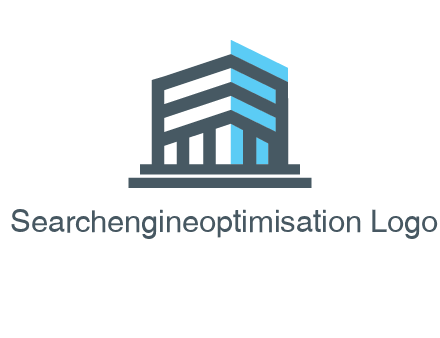 abstract building architecture logo