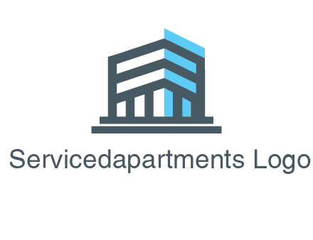 abstract building architecture logo