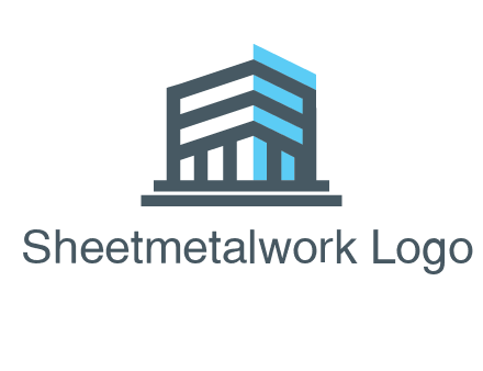 abstract building architecture logo