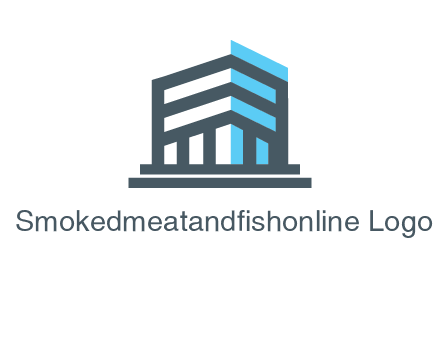 abstract building architecture logo