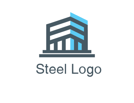 abstract building architecture logo