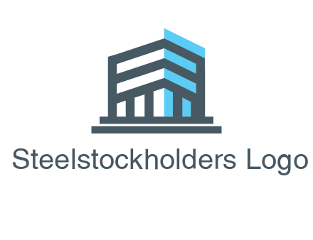 abstract building architecture logo