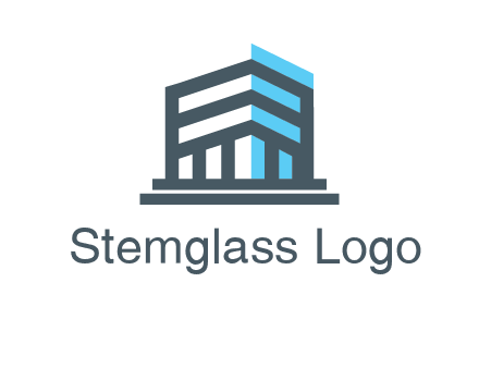 abstract building architecture logo