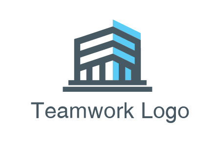abstract building architecture logo