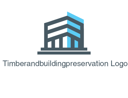 abstract building architecture logo