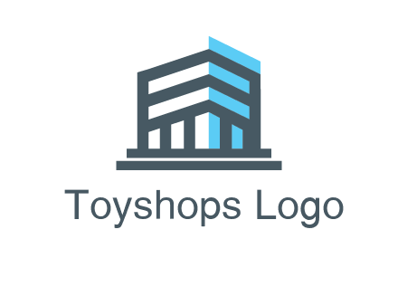 abstract building architecture logo