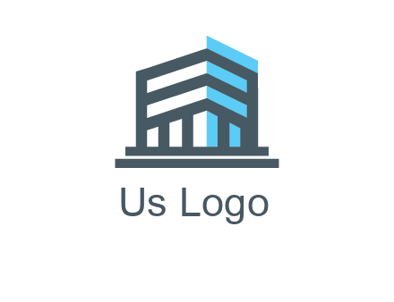 abstract building architecture logo