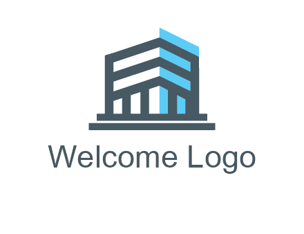 abstract building architecture logo
