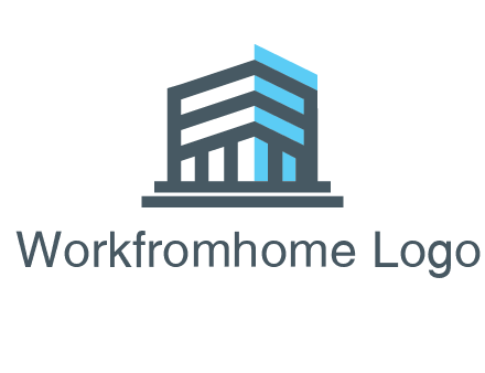 abstract building architecture logo