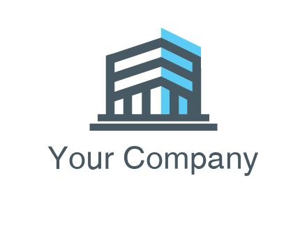 abstract building architecture logo
