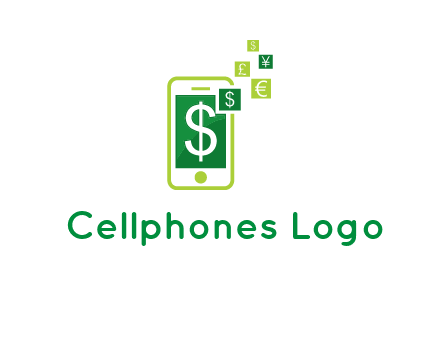 mobile icon currency logo