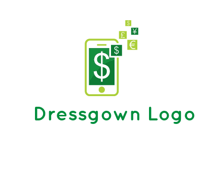 mobile icon currency logo