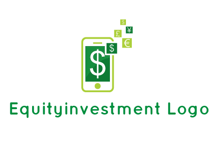 mobile icon currency logo