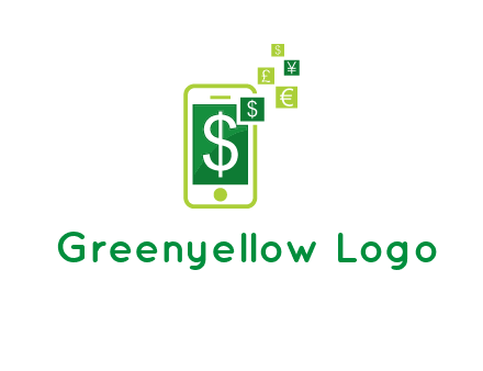 mobile icon currency logo