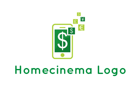 mobile icon currency logo