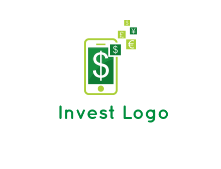 mobile icon currency logo