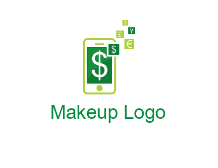mobile icon currency logo