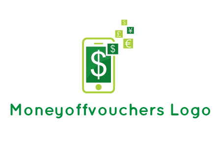 mobile icon currency logo