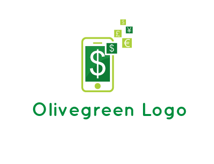 mobile icon currency logo