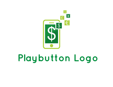 mobile icon currency logo