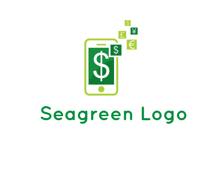 mobile icon currency logo