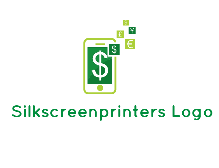 mobile icon currency logo