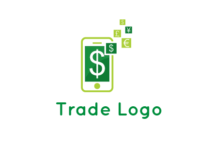 mobile icon currency logo