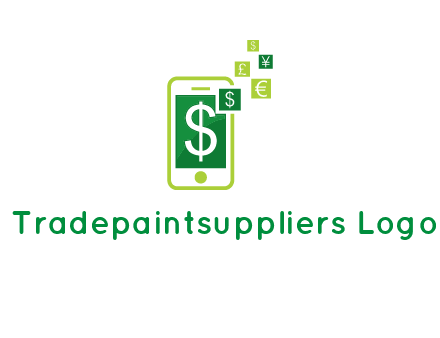 mobile icon currency logo