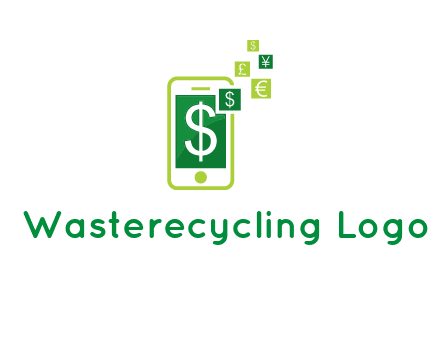 mobile icon currency logo