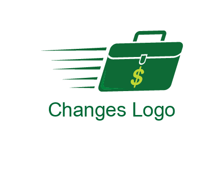 briefcase with dollar signlogo