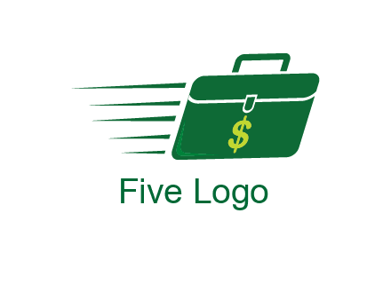 briefcase with dollar signlogo