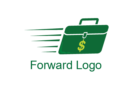 briefcase with dollar signlogo
