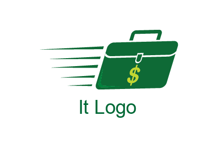 briefcase with dollar signlogo