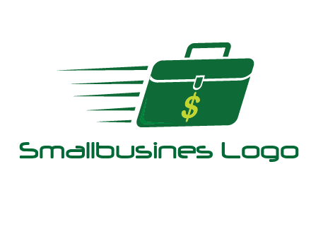 briefcase with dollar signlogo