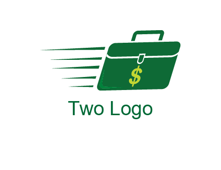 briefcase with dollar signlogo