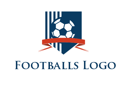 stripes on shield football logo