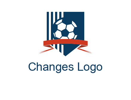 stripes on shield football logo