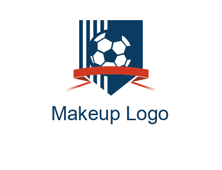 stripes on shield football logo
