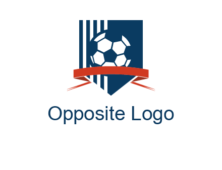 stripes on shield football logo