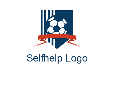 stripes on shield football logo